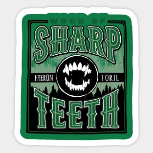 Wood of Sharp Teeth Sticker